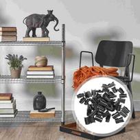 25 Pairs Wire Shelf Clips Plastic Fixing Clamps Brackets Shelving Accessories Split Sleeves Rack Fasteners Shelf Plastic Clips 3.4X2.3X2.3CM juoda