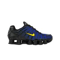 Nike Shox TL Lion Blue Varsity Maize Unisex Bėgimo bateliai Juodi Metališki-Sidabriniai IB7670-001 42