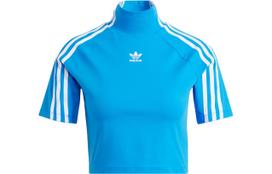 Adidas Originals raglan rankovių marškinėliai moteriški mėlyni IV9321 XS