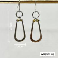 Necklace, Exquisite Jewelry, Hollow Round Drop Shape, Matching Earrings and Pendant 1cm*3cm