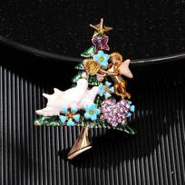 Christmas High-end Accessories Christmas Tree Brooch 3cm*5cm