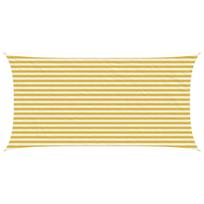 Saulės šešėlio audinys Geltona ir balta 25 x 45 m HDPE