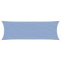 Saulės šešėlio audinys Mėlyna ir balta 2 x 6 m HDPE