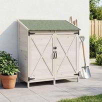 Sodo Sandėlys Balta 106 x 56 x 1135 cm Kietasis pušinis medis