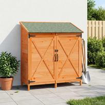 Sodo Sandėlys Ruda 106 x 56 x 1135 cm Kietasis pušinis medis
