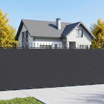 Balkono privatumo ekranas 18 x 25 m Audinys su PU danga Juoda