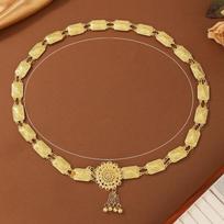 Hollow Out Thai Belly Waist Chain Retro Metal Belt Water-Sprinkling Festival Waist Chain  Festival Style A