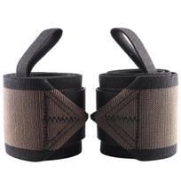 Weightlifting Flexible Wrist Wrap Gym Strength Training Padded Wraps Thumb Brace Strap Power Hand Support Wristband Sport Safety length 55cm žalia