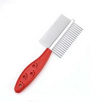 Hair Remover Brush For Short Long Hair Pet Comb Cat Brush Comb Cats Accessories Dog Hair Comb raudona