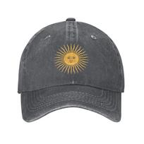 Gegužės Saulė Argentinos Vėliava Džinsinė Kepurė Laisvalaikio Beisbolo Kepuraitės Reguliuojama Kepurė Vasaros Unisex Beisbolo Kepuraitės One Size