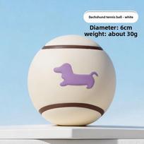 New Pet Latex Toy Poodle-pattern Tennis Ball with Small Dog Interaction for Relaxation and Entertainment Dog Toy Tennis Ball balta
