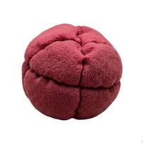 Knitted Footbag CeramicFilled Soft Segmented Toy Orange raudona