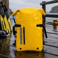 Dive Equipment Bag Waterproof Snorkel Scuba Gear Backpack for Snorkeling, Outdoor, Swimming geltona
