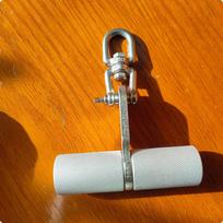 Single Hand Pull Handle NonSlip Grip Cable Machine Metal Swivel Fitness Accessory for Home sidabras