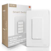 New Arrival Smart Home 1234 Gang Tuya Zigbee 3.0 Light Switch Google Home Alexa Remote Push Button Wall Switch (as the picture,117.8*71.8*33mm&US Standard)