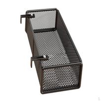 Juodas Geležinis Sieninis Gėlių Laikiklis, Balkono Augalų Stovas, Vienos Pakopos Didelė Kabinama Lentyna (Reguliuojamas) Medium (Adjustable) - 37cm Length gray