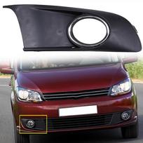 Priekinio buferio rūko žibinto grotelių chromuota apdailos dangtelis VW Touran Caddy 2010-2015 m., ABS pakeičiama apatinė ventiliacijos grotelių tinklelio dalis, keleivio pusės išorė gray