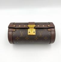 [Pre-Owned] Papillon Trunk Monogram Chain S-Lock Closure Coated Canvas With Leather Trim Shoulder Bag - Very Good #139MWWV ONE SIZE
