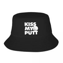 New Kiss My Putt Funny Bucket Hat Tactical Cap For Girls Unisexs