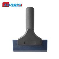 KUNAISI Eco-Friendly Plastic Rubber Hard Beef Tendon Squeegee Car Wrap Window Tool Handle Scraper Blade Snow Shovel 18x13cm mėlyna