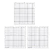3 Sheets 12x12'' Cutting Mats for Silhouettes Cameo Adhesive Cricket Cut Mats 1