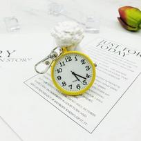 Keychain Watch Small Pocket Watch for Daily Carry One Size geltona