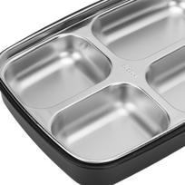 4 Compartment Insulated Lunch Box 1.2L Bento Lunch Box Cute Leakproof Lunch Box  For Office juoda