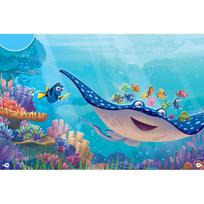 Cartoon 5D Diy Diamond Painting Coral Finding Cross Stitch Ocean Goldfish Diamond Embroidery 20X30CM