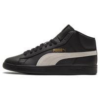Puma Smash v2 Mid Black White Unisex Sneakers Gold 366924-11 35.5