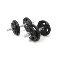 Reguliuojamų hantelių rinkinys Newton Fitness, guminis, 2 x 10 kg