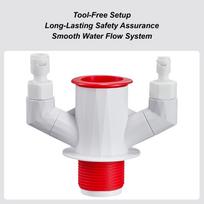 Sink Sewer Tees Sealer Connector Multi-Use Accessories Kitchen Tees Joint For Family Friends Indoor Washroom Bathroom Sink China Mainland