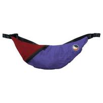 Perdirbta rankinė per petį Upcycled, violetinė / bordo