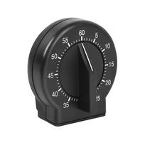 Kitchen Timer, 60 Minutes Mechanical Timer Clock Easy to Read Operate (Black) juoda