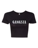 Crop Top Ladies GANGSTA Gangster Swagger Swag Bad Ass Funny Humor DT T-Shirt Tee Unisex T-Shirt S
