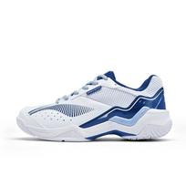 Li Ning Thunder Sonic Boom Cushioning Slip Resistant Abrasion Resistant Low top Badminton Shoes Unisex White Blue AYTV005-1 38