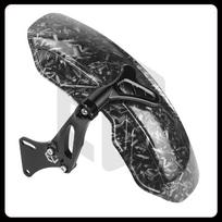 Motorcycle Rear Fender For SYM Husky ADV 125 150 200 /ADX 125 /ADXTG 150 /NAGA 155 Extended Mudguard with Aluminum Alloy Bracket Black long style A