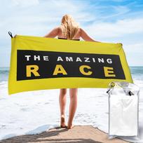 roudtour amazing race Beach Towel Soft Microfiber Quick Dry Absorbent Quick Towels For Bath W30*H60(CM)