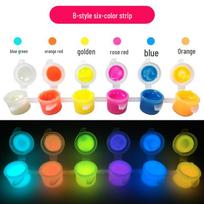 Super Bright Luminous Acrylic Paint for Kids - Waterproof, Water-Based, Fluorescent Art Coating 3ml 6 colors