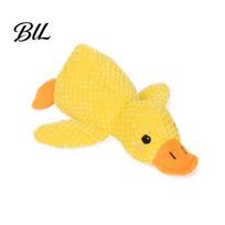 Odor-free Dog Toy Toys Duck Shape with Sound Chew Soft Safe Odor-Free Interactive Stress Relief Plush for Home Waffle Fabric S