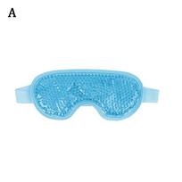 Face Cooling Mask Gel Eye Mask Ice Pack Face/Eye/ Bead Mask Set Hot Cold Plush Skin Firming Spa Sleep Mask Puffiness Relief blue
