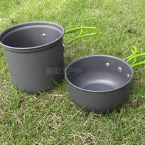 Outdoor High Quality Folding Camping Pots and Pans Set Camping Cookware Aluminum pilka