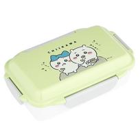 OSK Lunch Box 500ml Chiikawa Yellow Lock Dishwasher Safe Storage Container with Divider Microwave Safe Made in Japan 4-Point PCD-500 žalia