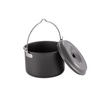 Aluminum Alloy Cooking Pot Camp Cooking Utensil and Pot Kit Durable Camping Kitchen Pot Cookware Sets for Outdoor juoda