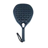12K Transparent Carbon Beach/Padel Tennis Racket Good Quality Model 4042 18K G3 Grip juoda