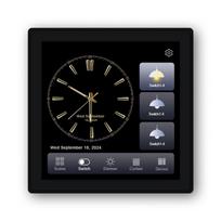 Tuya Zigbee 4Inch Scene Panel &3 Gang Relay Switch 2 in 1 Full Touch Screen Supports Dimming & Curtain Group Smart Control Alexa 86mm*86 mm&Eu Standard