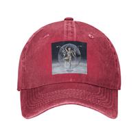 Spanish Lola Indigo Baseball Caps Snapback Washed Denim Hats Adjustable Casquette Streetwear Baseball Cowboy Hat for Unisex Women One Size