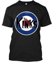 Ribotas naujas populiarus The Kinks angliškos muzikos retro grafikos klasikinis unisex marškinėlis S