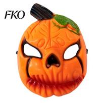 Creepy Ghost Face Mask Halloween Pumpkin Mask, Scary Lantern Party Wide View Breathable Horror Costume Props for Secret Room Games Realistic pumpkin