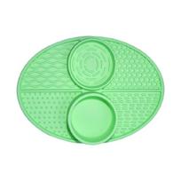 Dogs Slow Feeder Training Pad Cats Silicone Lick Feeding Pad Dispensing Mat žalia