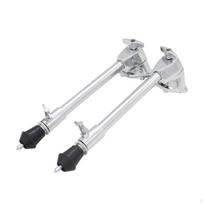2 Pieces Bass Drum Legs Universal Fit Kick Fixed Mount Music Instrument Hardware